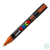 Paint Marker - POSCA – PC-5M -  SINGLE - Medium Bullet Tip -	BRONZE