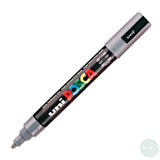 Paint Marker - POSCA – PC-5M -  SINGLE - Medium Bullet Tip -	GREY