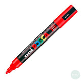 Paint Marker - POSCA – PC-5M -  SINGLE - Medium Bullet Tip -	RED