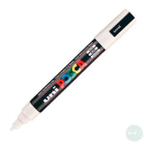 PAINT MARKER - POSCA – PC-5M -  SINGLE - Medium Bullet Tip -	WHITE
