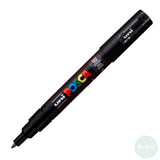 PAINT MARKER - POSCA -  PC- 1M SINGLE-  Extra Fine Bullet Tip - Black (24)