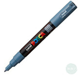 Paint Marker - POSCA -  PC- 1M SINGLE-  Extra Fine Bullet Tip -	Slate Grey