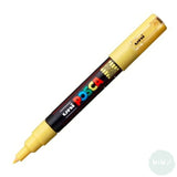 PAINT MARKER - POSCA -  PC- 1M SINGLE-  Extra Fine Bullet Tip -	Yellow (02)