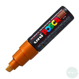 Paint Marker - POSCA – PC-8K – SINGLE - Broad Chisel Tip -	Bronze (42)