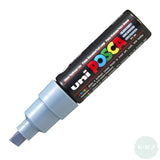 Paint Marker - POSCA – PC-8K – SINGLE - Broad Chisel Tip - Grey (24)