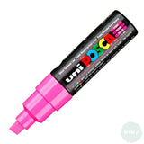Paint Marker - POSCA – PC-8K – SINGLE - Broad Chisel Tip -	Pink (13)