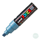 Paint Marker - POSCA – PC-8K – SINGLE - Broad Chisel Tip -	Slate Grey (61)