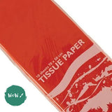 TISSUE PAPER - Acid Free - 70 x 50cm - TEN SHEET PACK - Orange