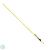 Pro Arte Series B Finest Quality Hogs Hair Brush - Long Flat - 6