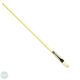 Pro Arte Series B Finest Quality Hogs Hair Brush - Long Flat - 7