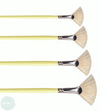 Pro Arte Series E Finest Quality Hogs Hair Brush – Fan size 6