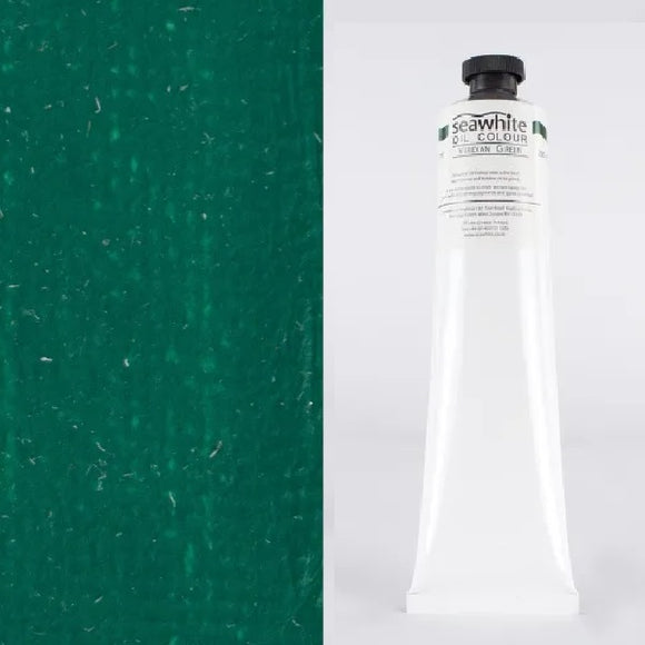 OIL PAINT - Studio Quality - SEAWHITE - 200ml TUBE -  Viridian Green