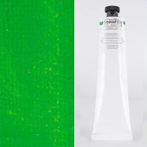 OIL PAINT - Studio Quality - SEAWHITE - 200ml TUBE -  Chrome Green