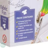 Pentel FABRIC FUN Pastel Dye Sticks 15 assorted colours & T- Shirt Set