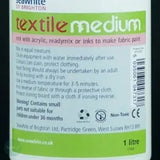Acrylic Mediums - TEXTILE / FABRIC Medium 1 Litre (1000ml)