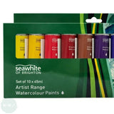 Watercolour Paint Sets - Seawhite - ARTIST RANGE - 45ml TUBES - 10 Assorted