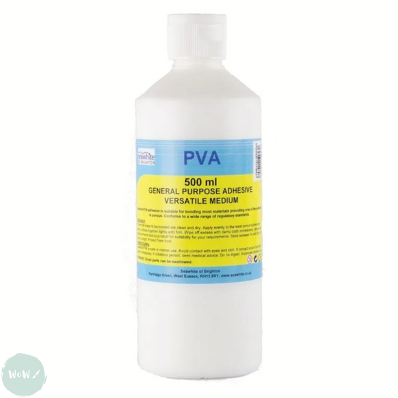 Glue - PVA General Purpose Medium & Adhesive by Seawhite- 500ml