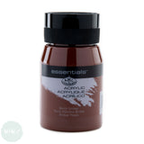 ACRYLIC PAINT - Essentials - 500ml POT – BURNT UMBER