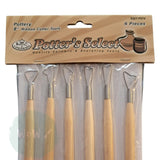 Modelling Tool set - Potter's Select - SMALL RIBBON CUTTER TOOLS - 6 x 8" Double-ended Assorted Tools