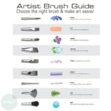 BRUSH SET - 25 x Assorted GOLDEN TAKLON FLAT -  GENERAL PURPOSE