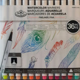 Coloured Pen Set - ROYAL Fineliner Artist Markers - Water-based - 0.4mm - 36 Assorted