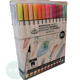Coloured Pen Set - ROYAL Fineliner Artist Markers - Water-based - 0.4mm - 36 Assorted