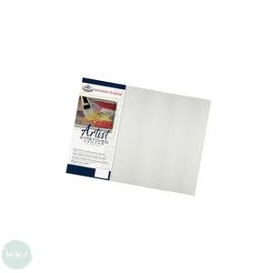 Artists Stretched Canvas - STANDARD Depth - WHITE PRIMED Cotton - SINGLE  - ESSENTIALS -   12 x 16" (305 x 406 mm)