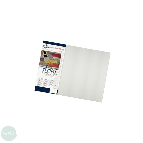 Artists Stretched Canvas - STANDARD Depth - WHITE PRIMED Cotton - SINGLE  - ESSENTIALS -   12 x 16