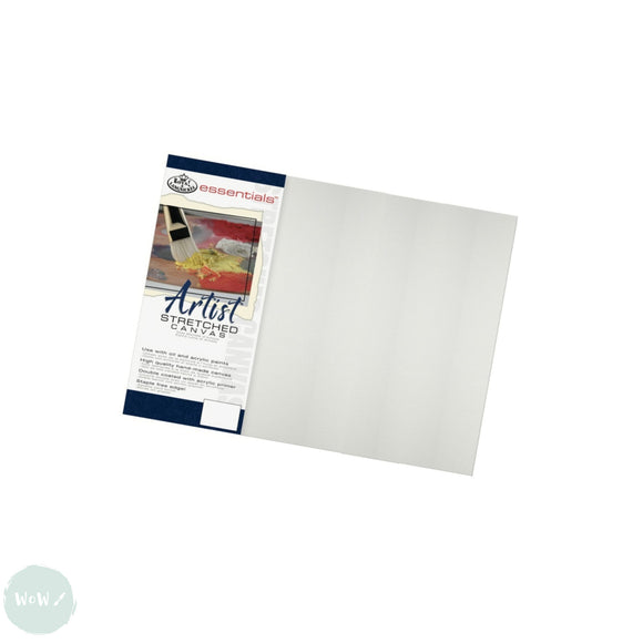 Artists Stretched Canvas - STANDARD Depth - WHITE PRIMED Cotton - SINGLE  - ESSENTIALS -  14 x 18