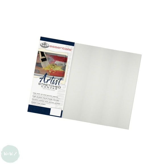 Artists Stretched Canvas - STANDARD Depth - WHITE PRIMED Cotton - SINGLE  - ESSENTIALS -  16 x 20