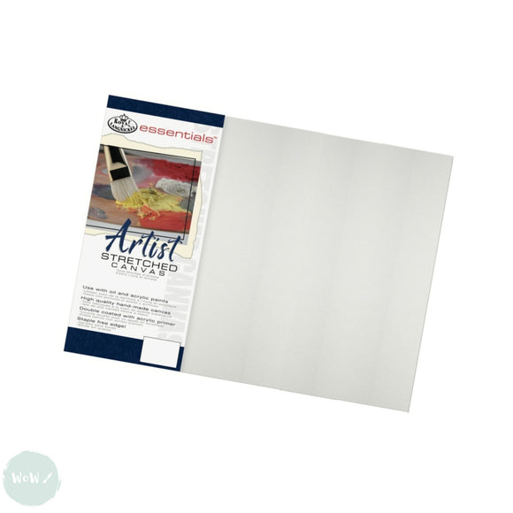 Artists Stretched Canvas - STANDARD Depth - WHITE PRIMED Cotton - SINGLE  - ESSENTIALS -  24 x 30
