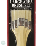 BRUSH SET - Bakers Brush LONG HANDLE set of 3 – 25, 50 & 76 mm (1, 2 & 3") widths