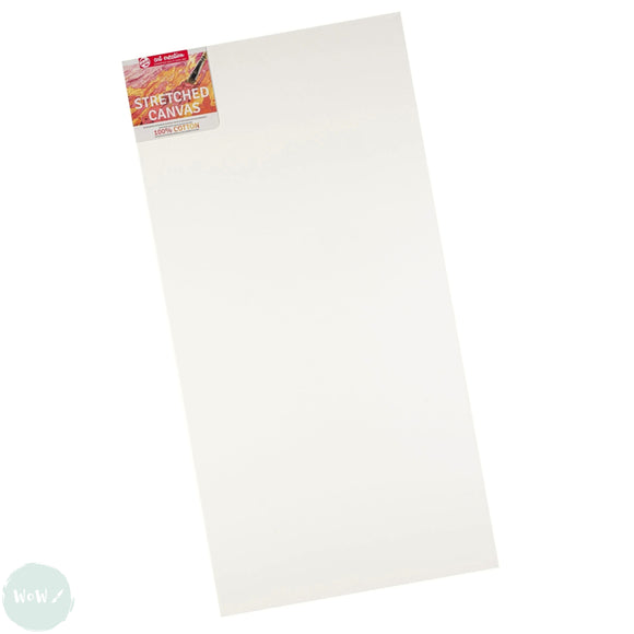 Artists Stretched Canvas - STANDARD Depth - WHITE PRIMED Cotton - SINGLE  - 260 gsm - Royal Talens ART CREATION -   60 x 120cm