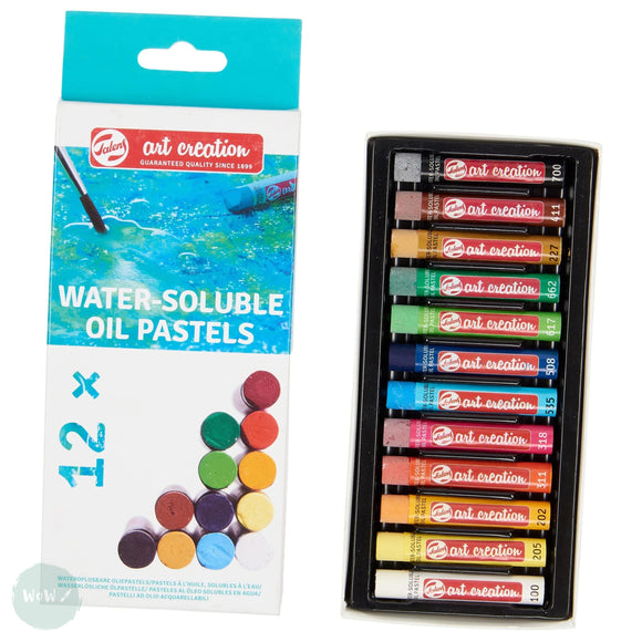 Oil Pastel Set – WATER-SOLUBLE – Royal Talens – ART CREATION – 12 Assorted