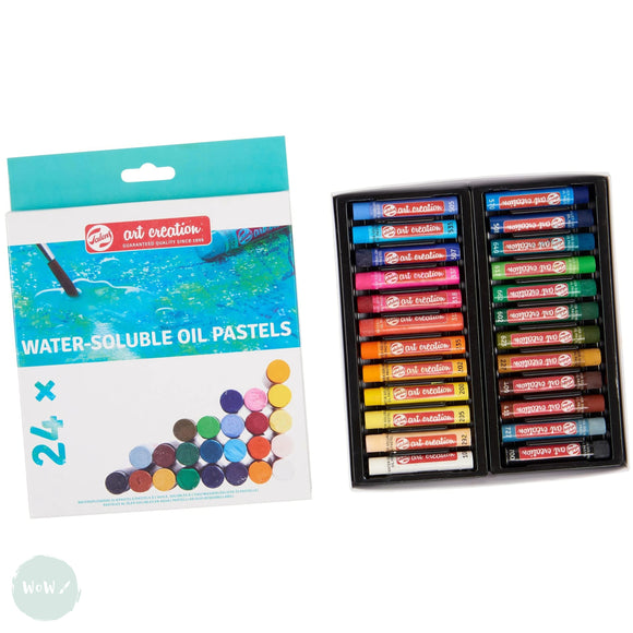 Oil Pastel Set – WATER-SOLUBLE – Royal Talens – ART CREATION – 24 Assorted