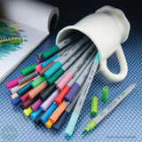 Coloured Pen Set - ROYAL Dual-Tip Artist Markers - Water-based, Brush & 0.4mm - 36 Assorted