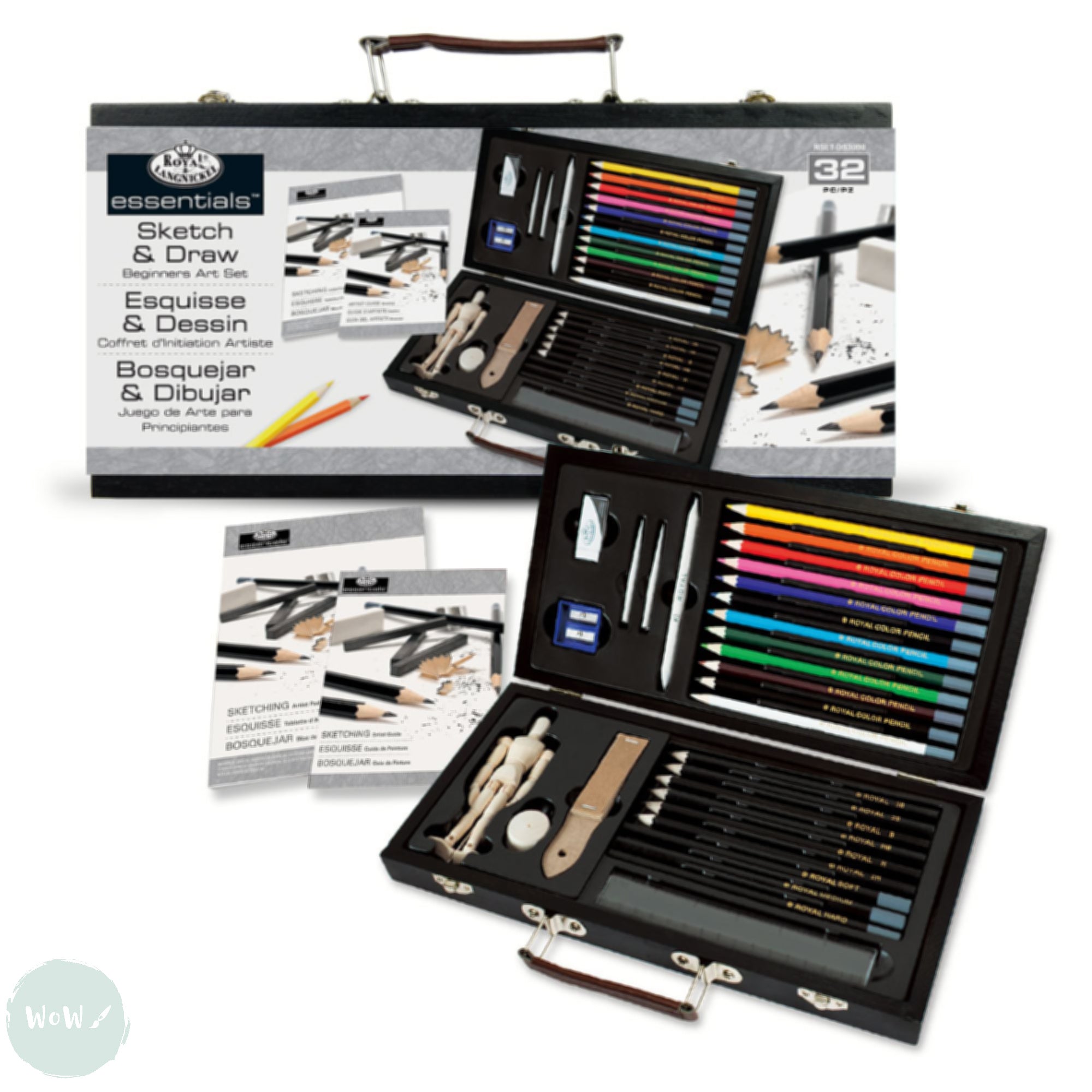 61-Piece Artist Sketch & Draw Art Set - Professional Drawing Kit With Storage Case