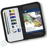 Acrylic Paint Set- ESSENTIALS - Keep & Carry Travel set - 13 Piece -  6 x 12ml Assorted tubes