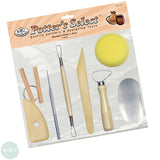 Modelling Tool set - Potter's Select - COMPLETE POTTERY TOOL SET - 8 Assorted Tools