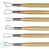 Modelling Tool set - Potter's Select - SMALL RIBBON CUTTER TOOLS - 6 x 8" Double-ended Assorted Tools