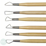 Modelling Tool set - Potter's Select - SMALL RIBBON CUTTER TOOLS - 6 x 8" Double-ended Assorted Tools