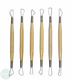 Modelling Tool set - Potter's Select - SMALL RIBBON CUTTER TOOLS - 6 x 8" Double-ended Assorted Tools