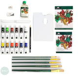 Oil Paint Set- ESSENTIALS Beginners - 27 Piece Wooden Box