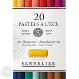 Soft Pastels Sets - SENNELIER L'ECU Extra Soft-  20 assorted HALF LENGTH