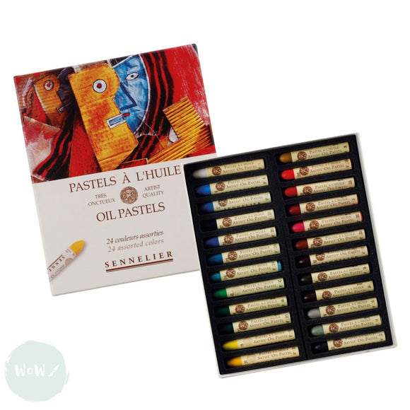 Oil Pastel Set - Sennelier L'Huile Artists - 24 - ASSORTED Set