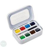 Watercolour Paint Sets - SENNELIER -  Aqua Mini - 8 Half Pans & Travel Brush