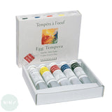 EGG TEMPERA - Set - SENNELIER - 21ml Tubes - STARTER SET - 5 assorted