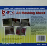 ADHESIVE TAPE - LOW TACK - Masking / Stencil Sheet - A4