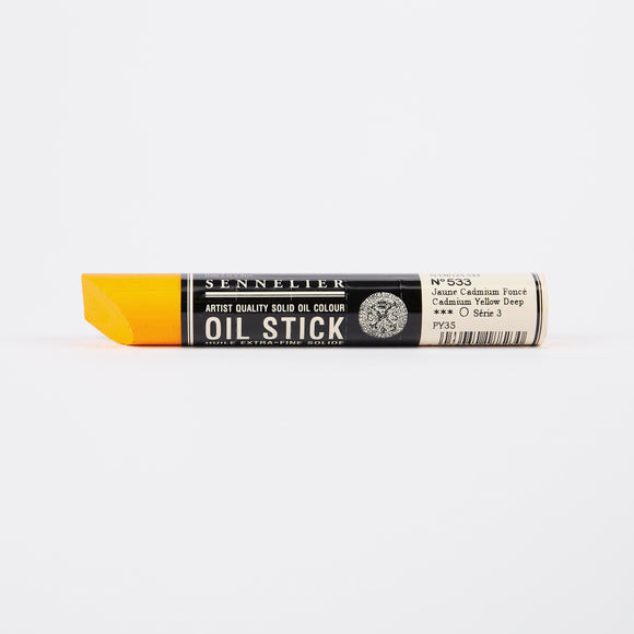 OIL PAINT - OIL STICK - Sennelier -  38ml 	-	533	-	Cadmium  Yellow Deep