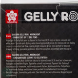 Gel Pen - SAKURA Gelly Roll - pack of 12 assorted - MOONLIGHT COSMOS PACK- 06 - 0.35mm